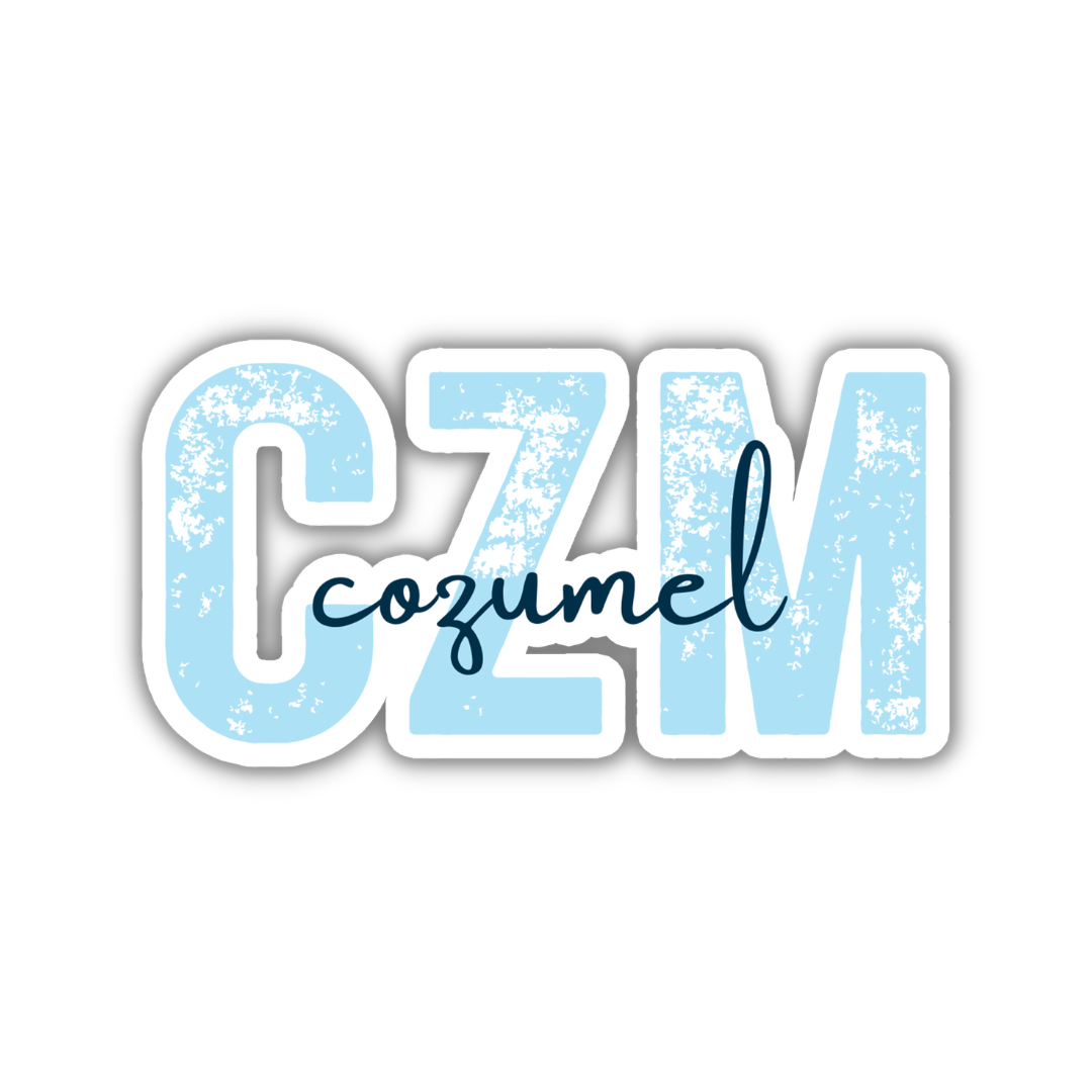 CZM Cozumel Airport Code Sticker