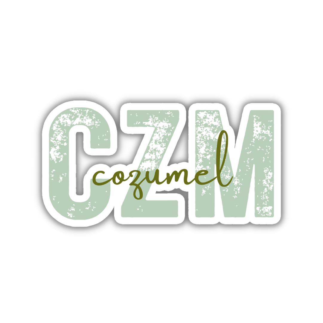 CZM Cozumel Airport Code Sticker
