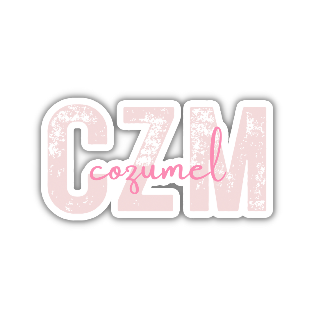 CZM Cozumel Airport Code Sticker