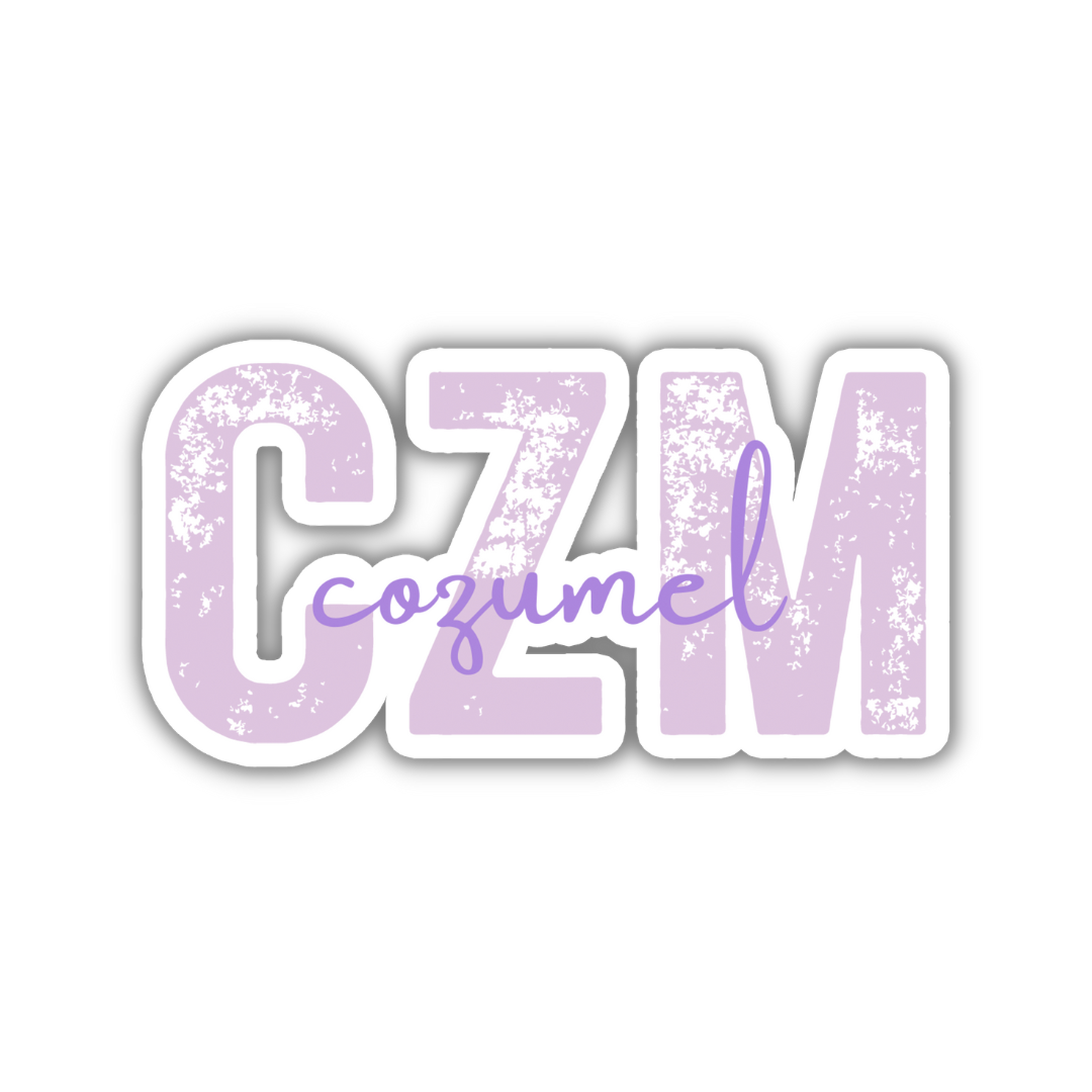 CZM Cozumel Airport Code Sticker