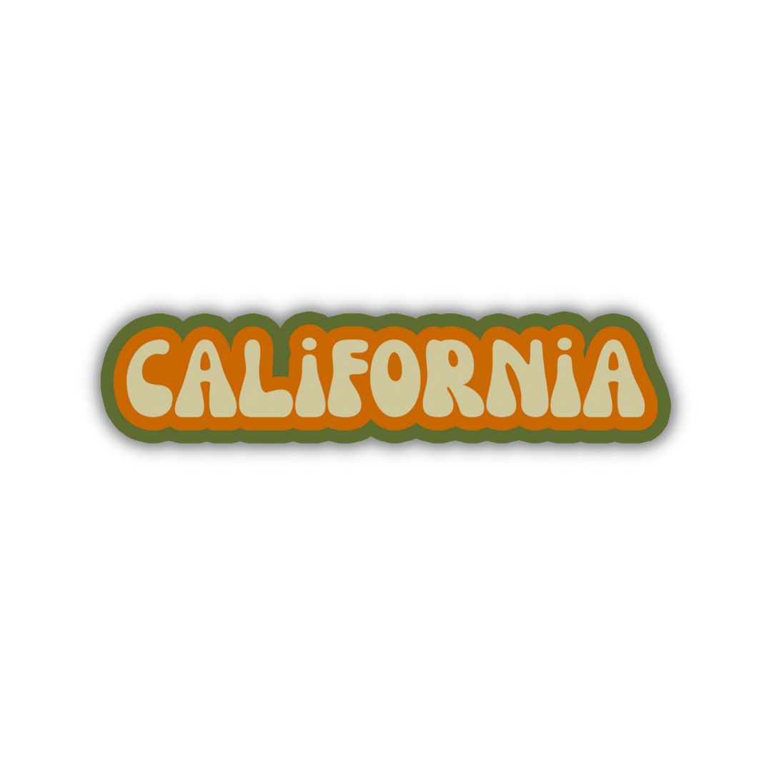 California Cloud Sticker