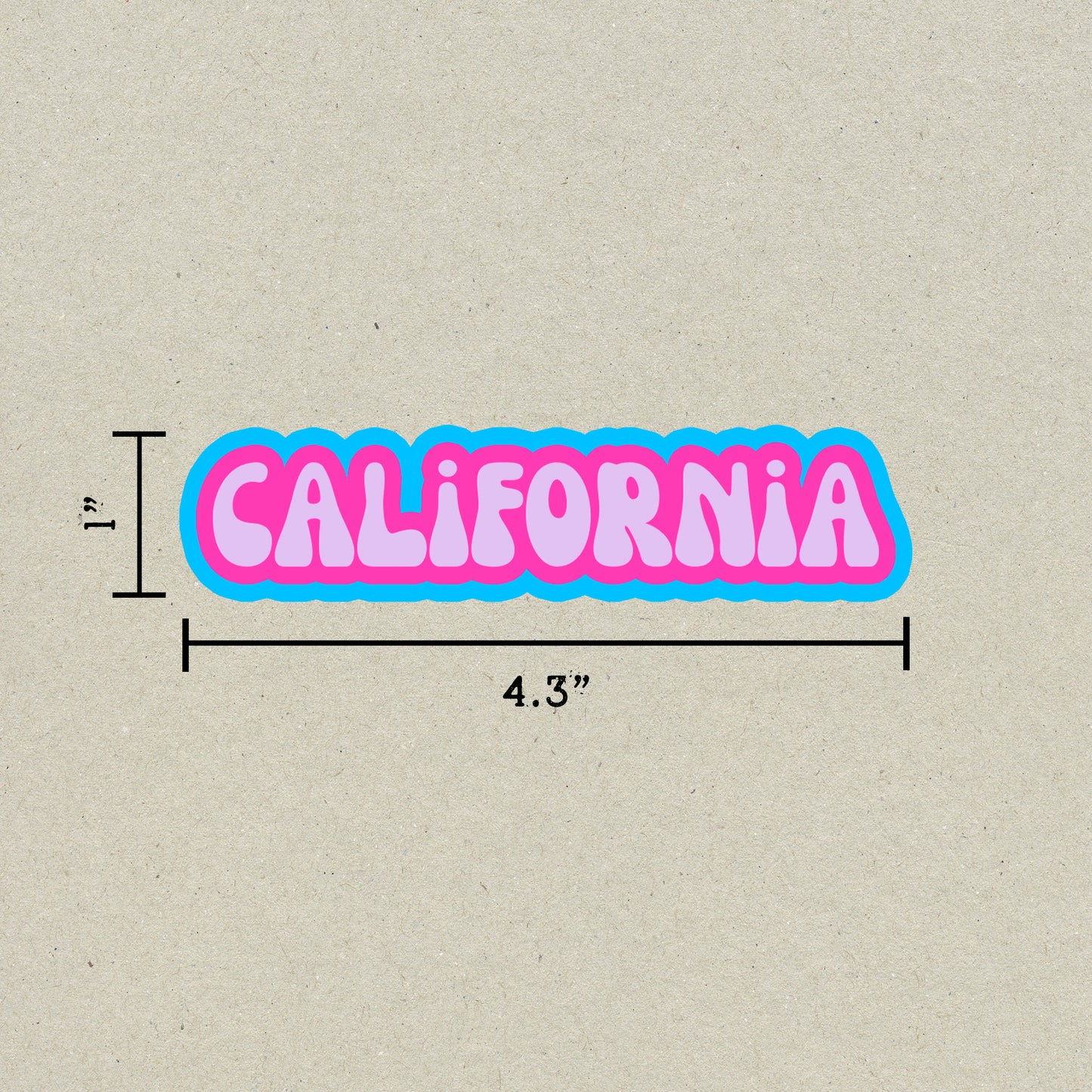 California Cloud Sticker