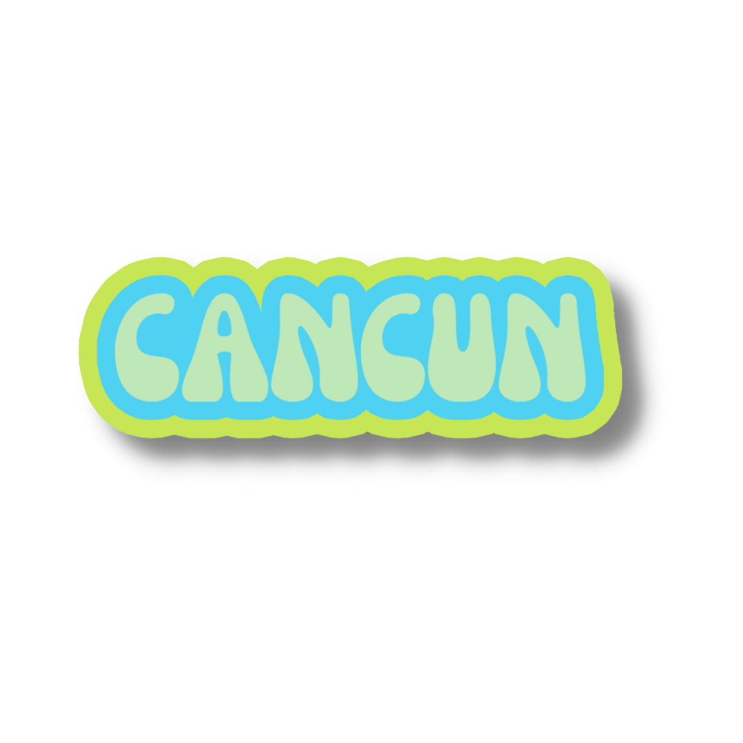 Cancun Cloud Sticker