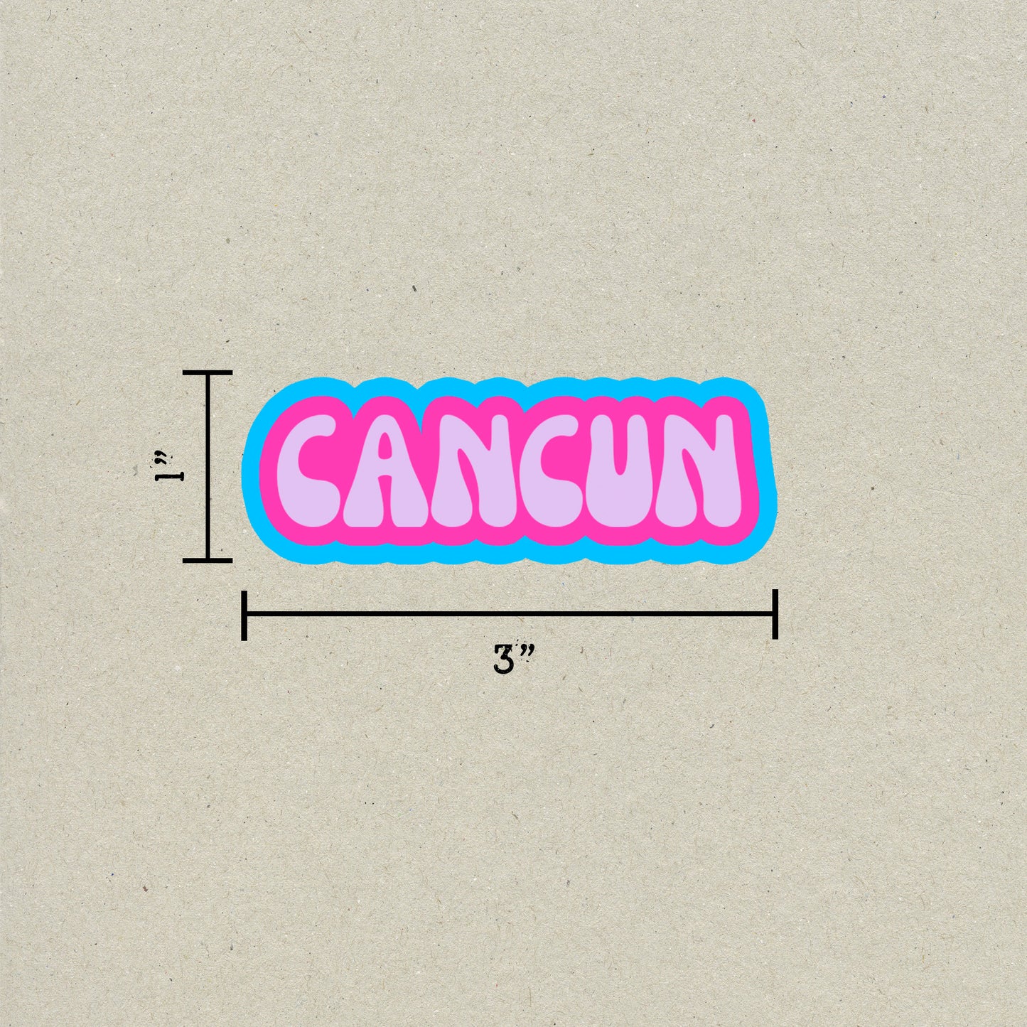 Cancun Cloud Sticker
