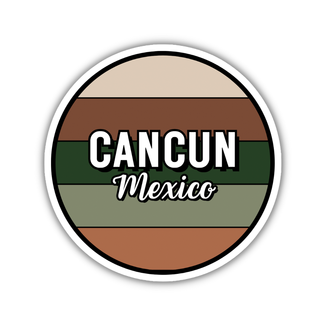 Cancun, Mexico Circle Sticker