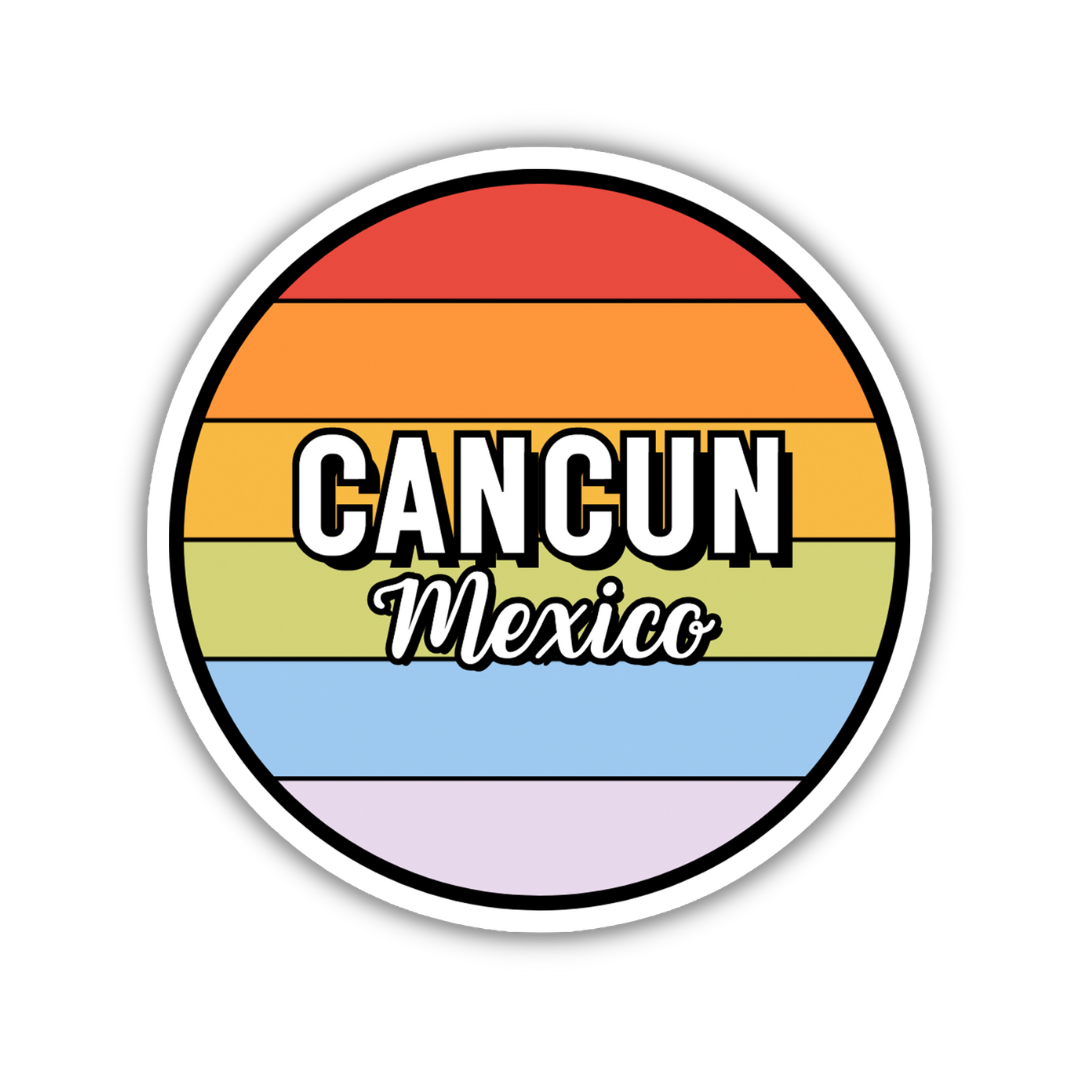 Cancun, Mexico Circle Sticker
