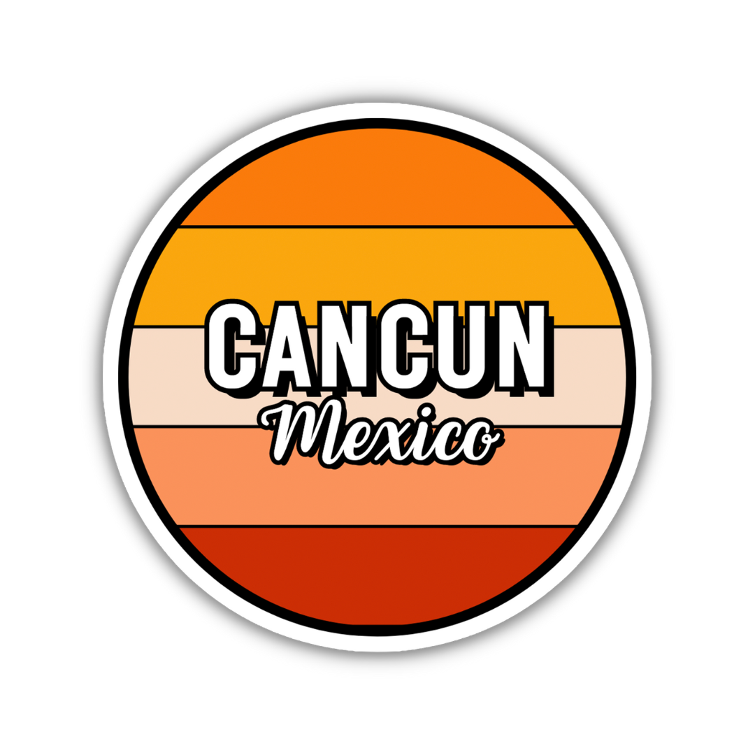 Cancun, Mexico Circle Sticker