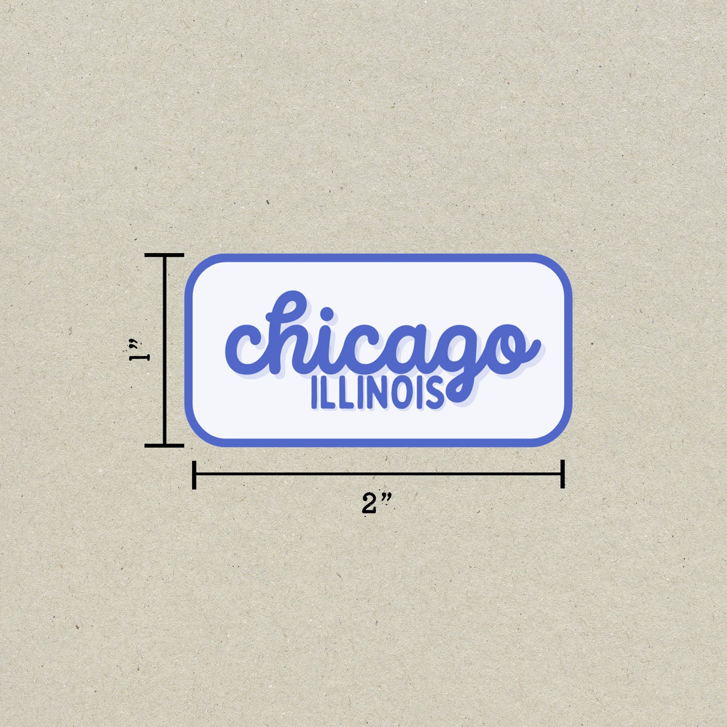 Chicago, Illinois Retro Travel Sticker – Colorful Vinyl Decal for Laptop, Water Bottle & Luggage