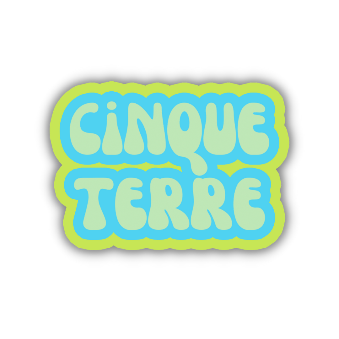Cinque Terre Cloud Sticker