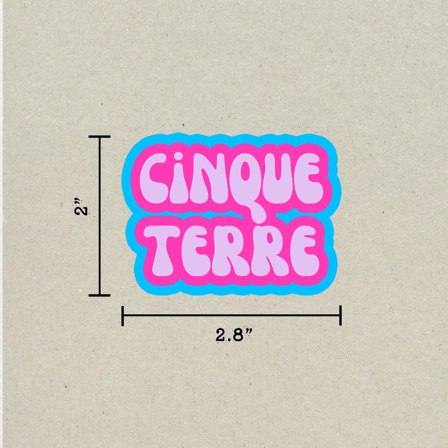 Cinque Terre Cloud Sticker