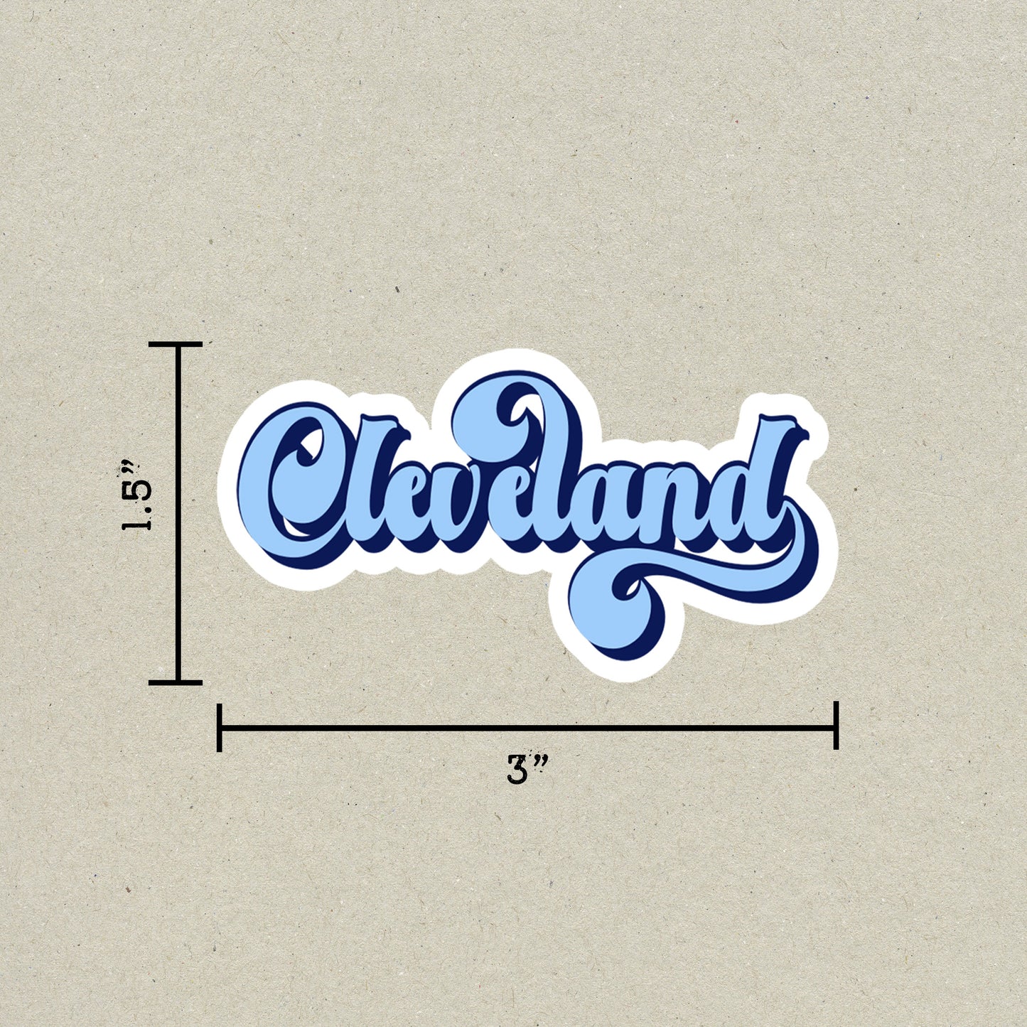 Cleveland Vintage Sticker