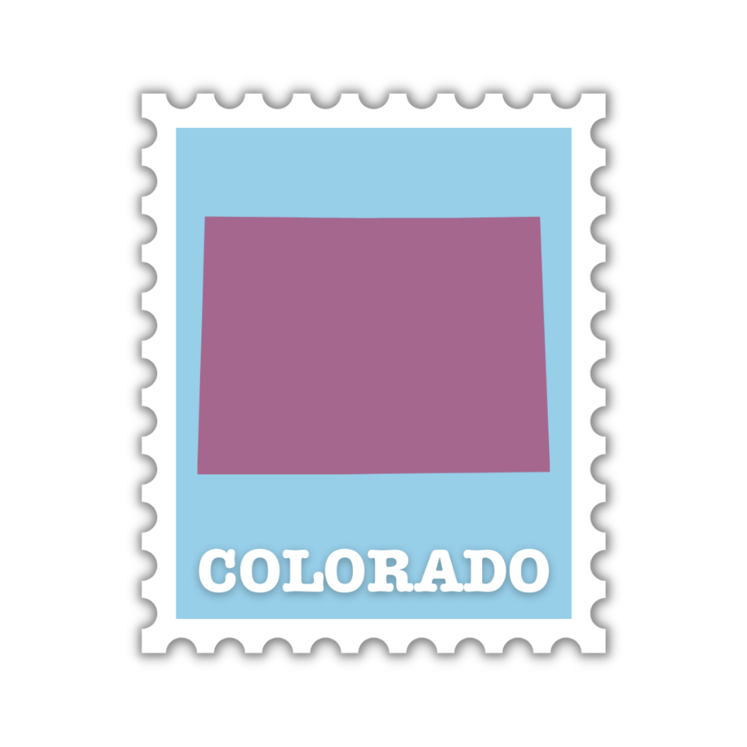 Colorado Stamp Sticker