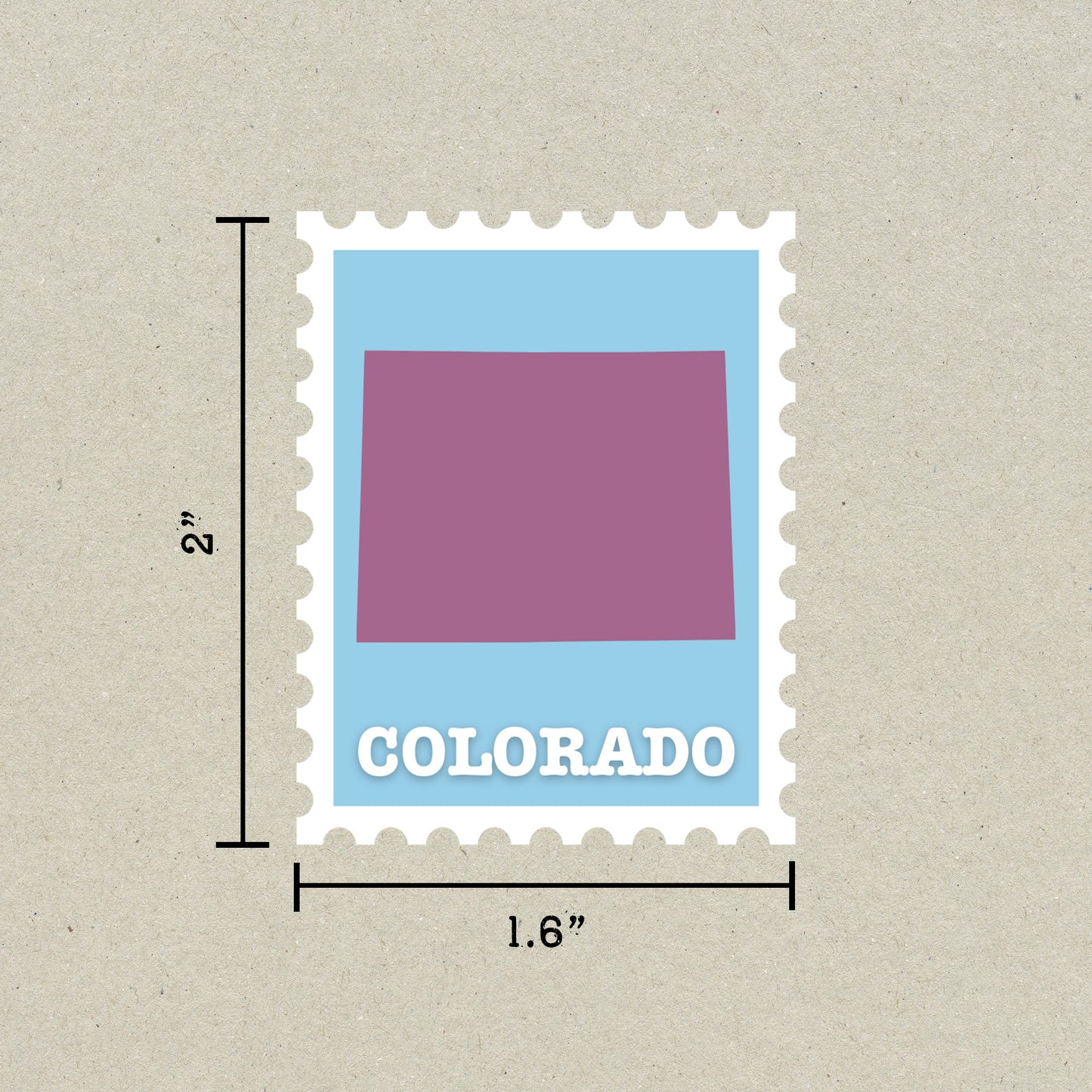 Colorado Stamp Sticker