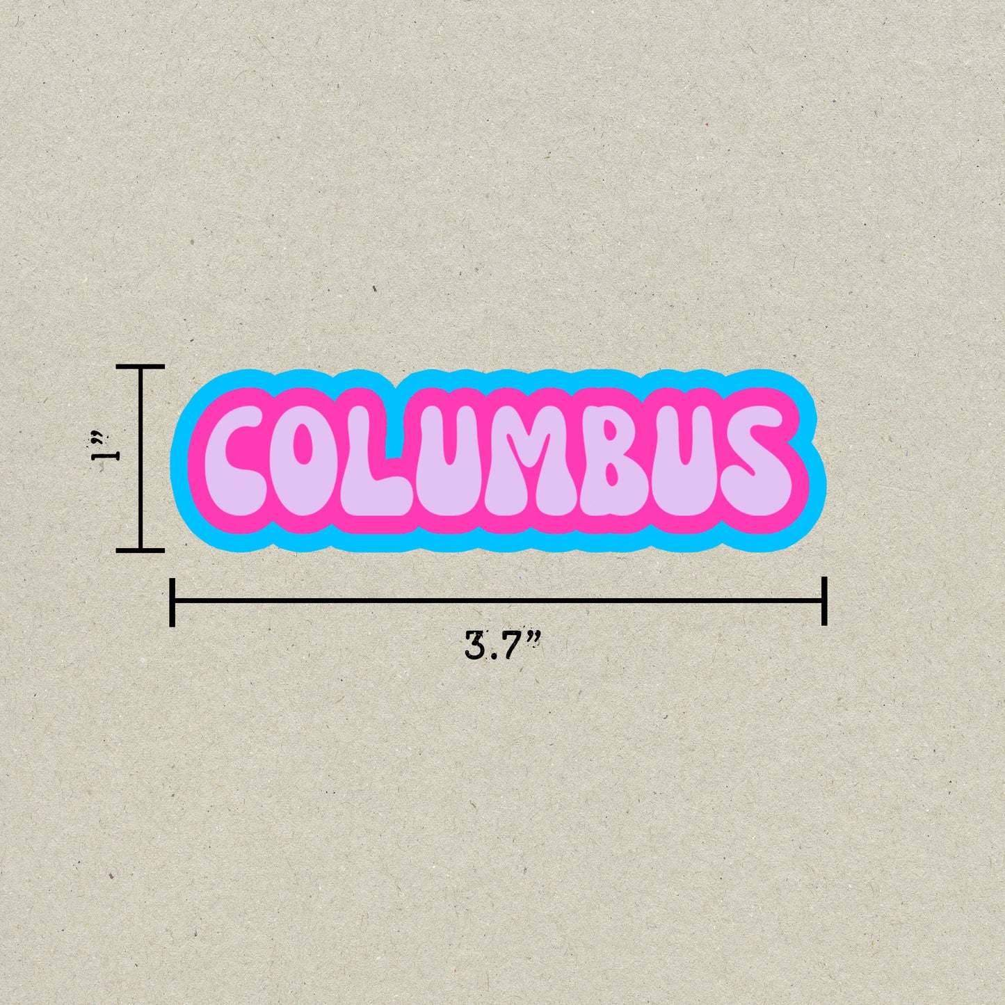 Columbus Cloud Sticker