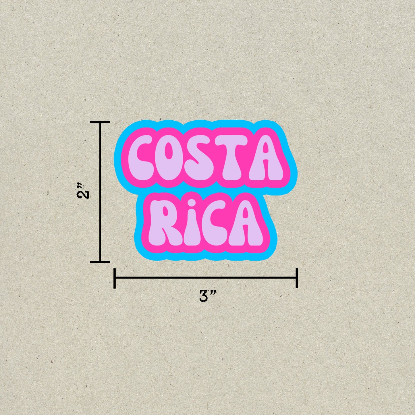 Costa Rica Cloud Sticker