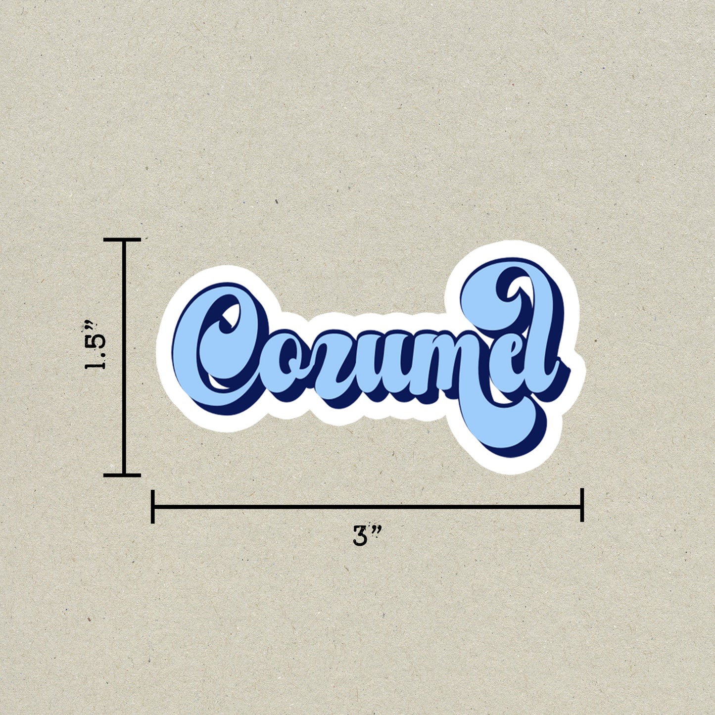 Cozumel Vintage Sticker