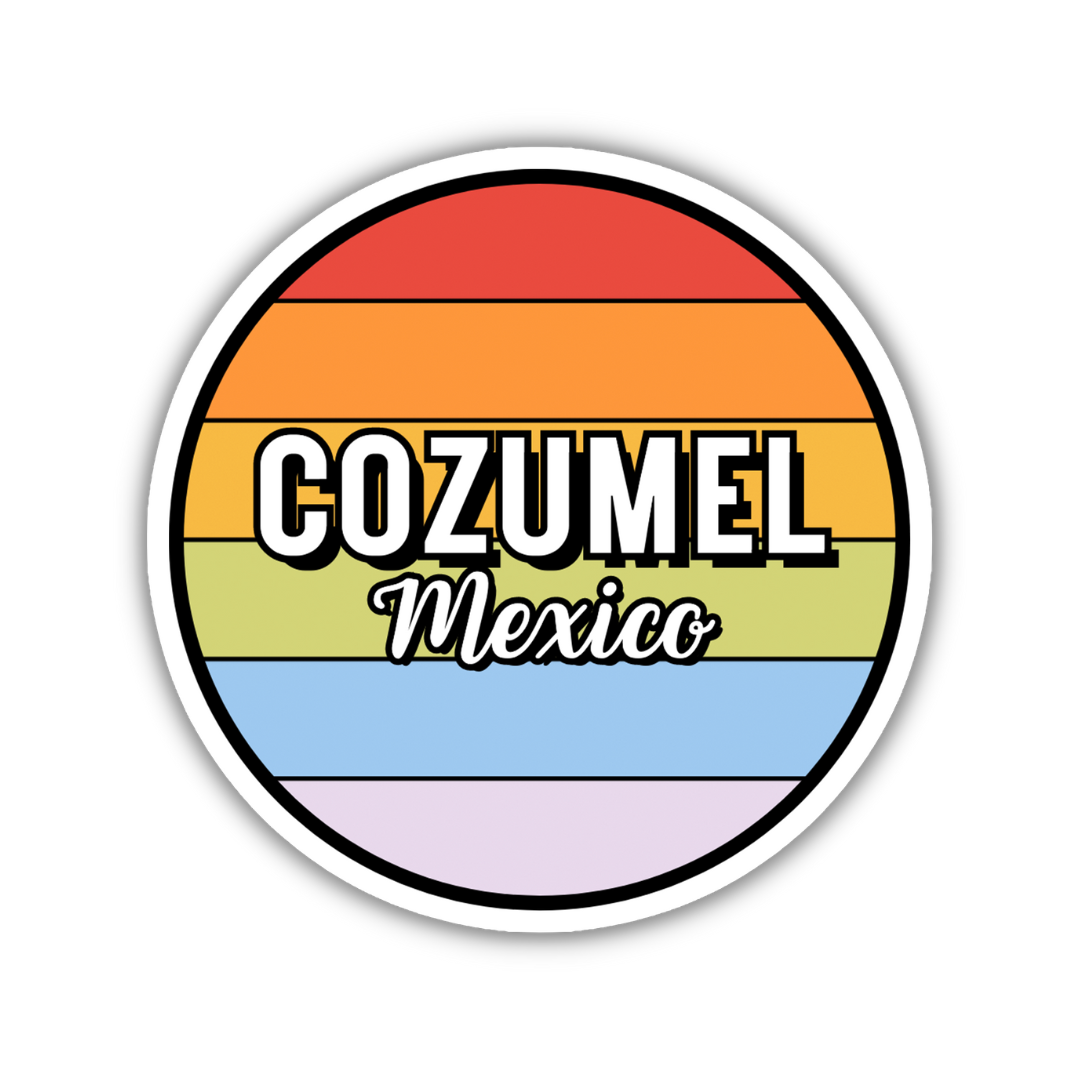 Cozumel, Mexico Circle Sticker