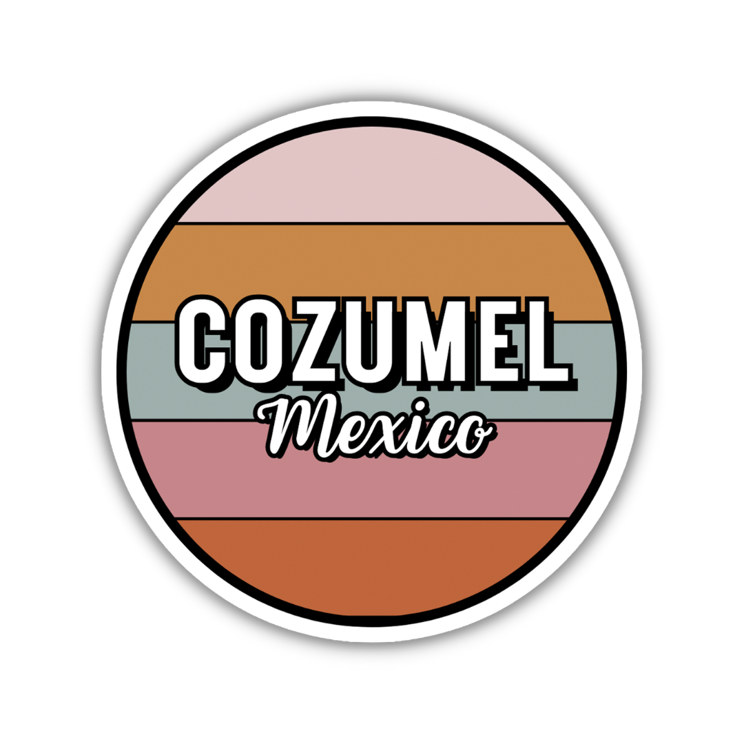 Cozumel, Mexico Circle Sticker