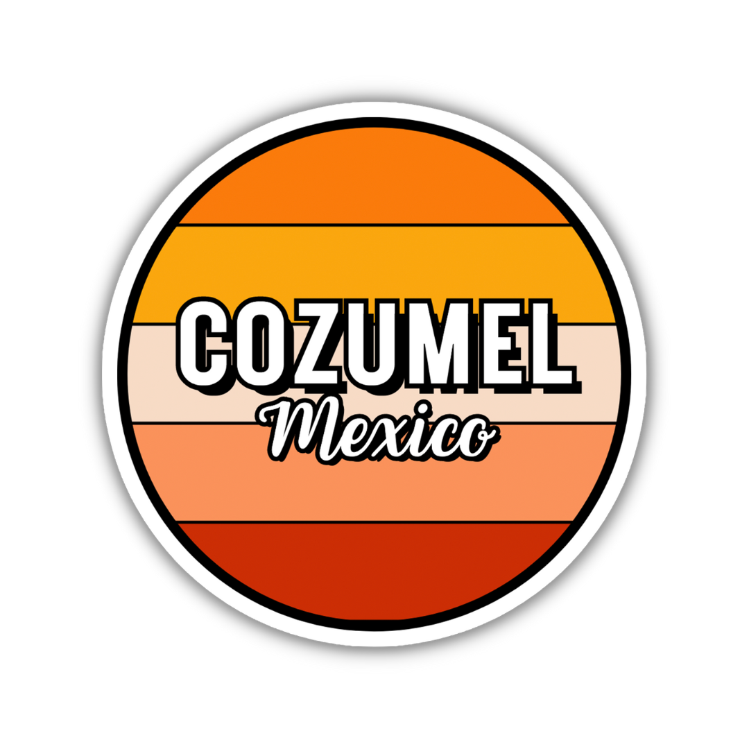 Cozumel, Mexico Circle Sticker