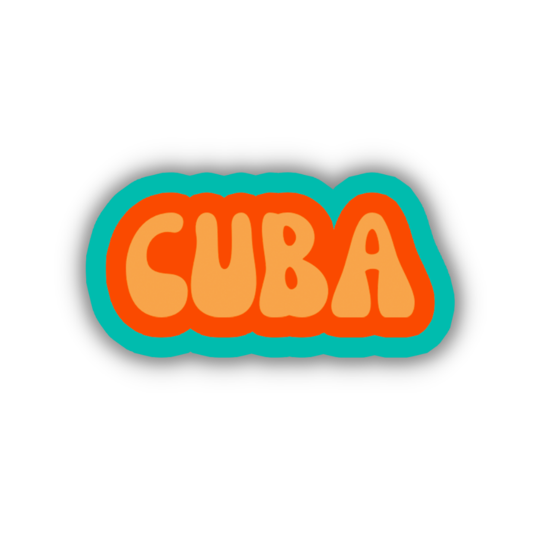 Cuba Cloud Sticker