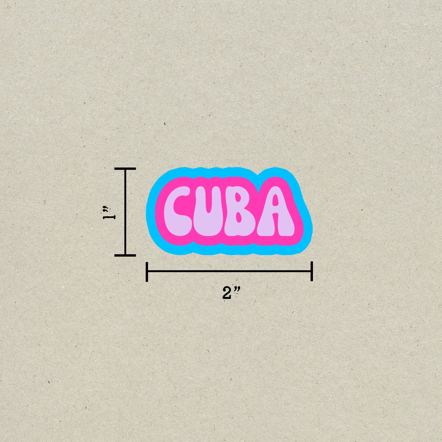 Cuba Cloud Sticker