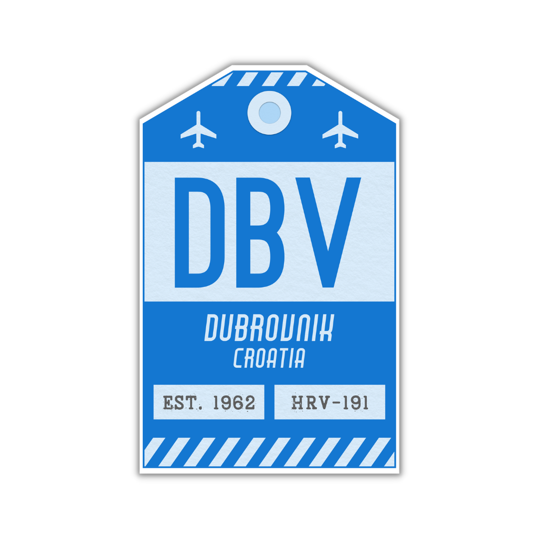 DBV Vintage Luggage Tag Sticker