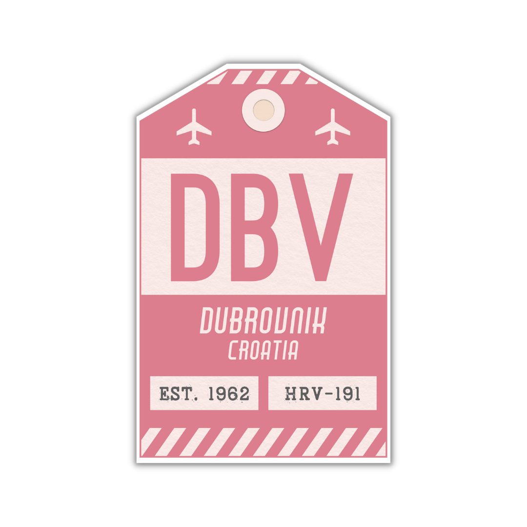 DBV Vintage Luggage Tag Sticker