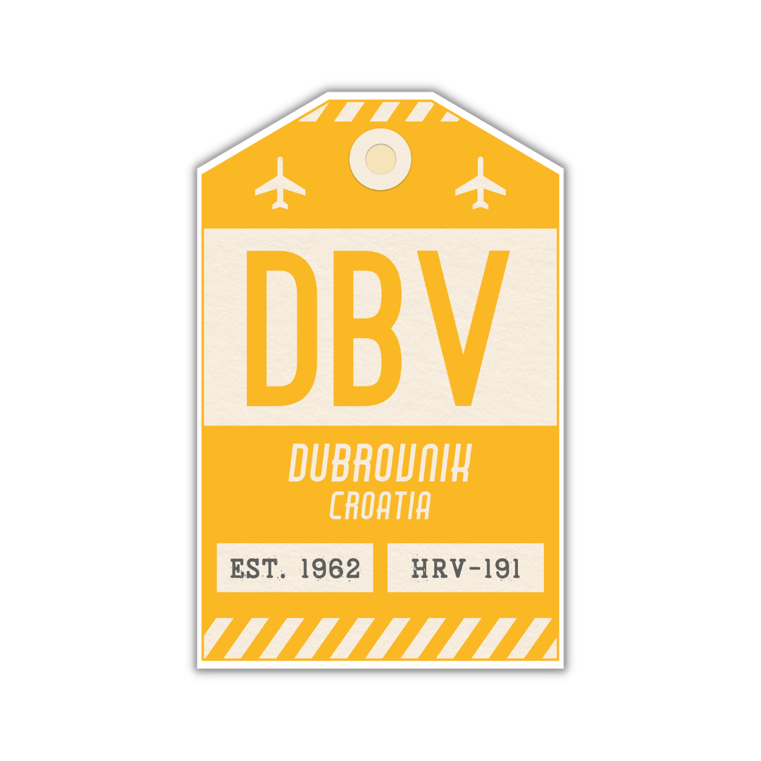 DBV Vintage Luggage Tag Sticker