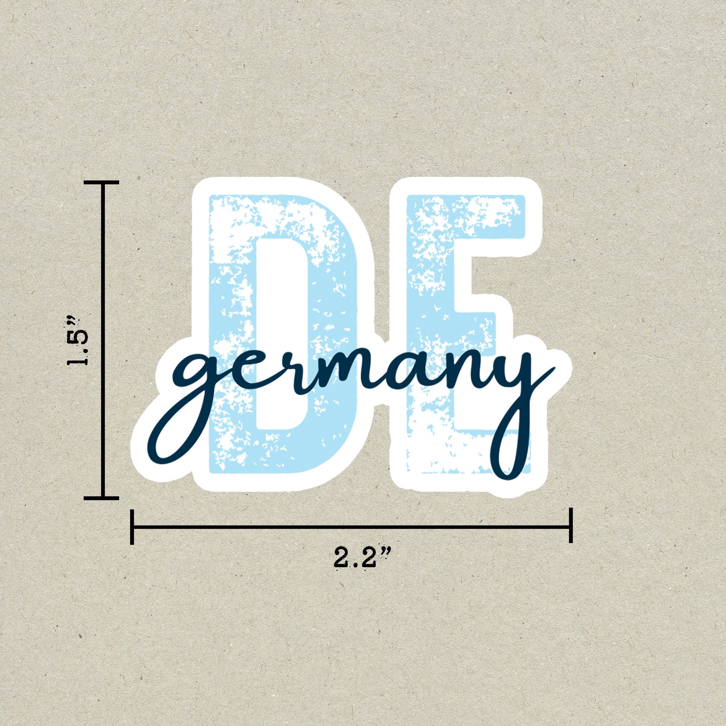 Germany Country Code Sticker