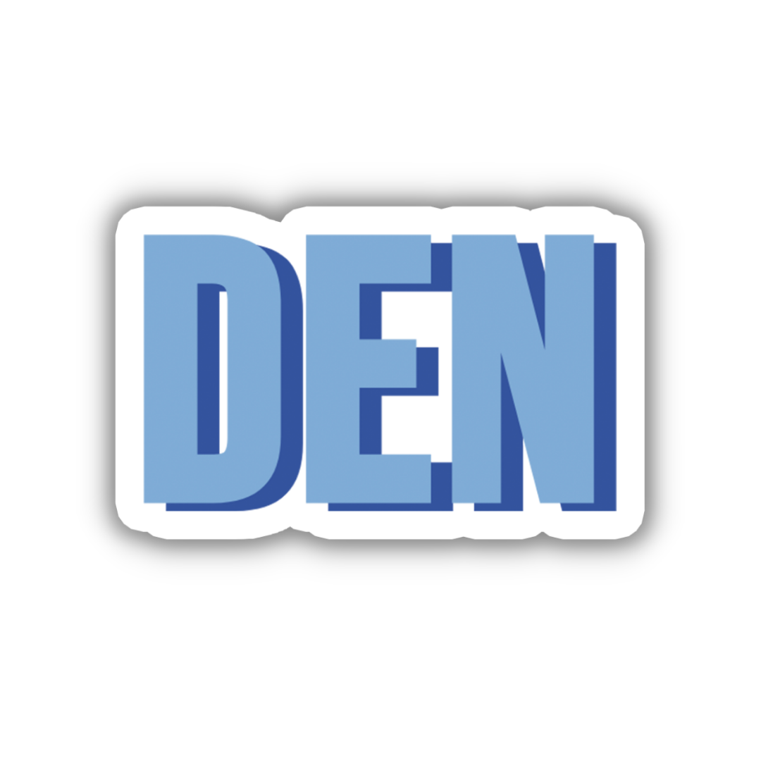 DEN Double Layered Sticker