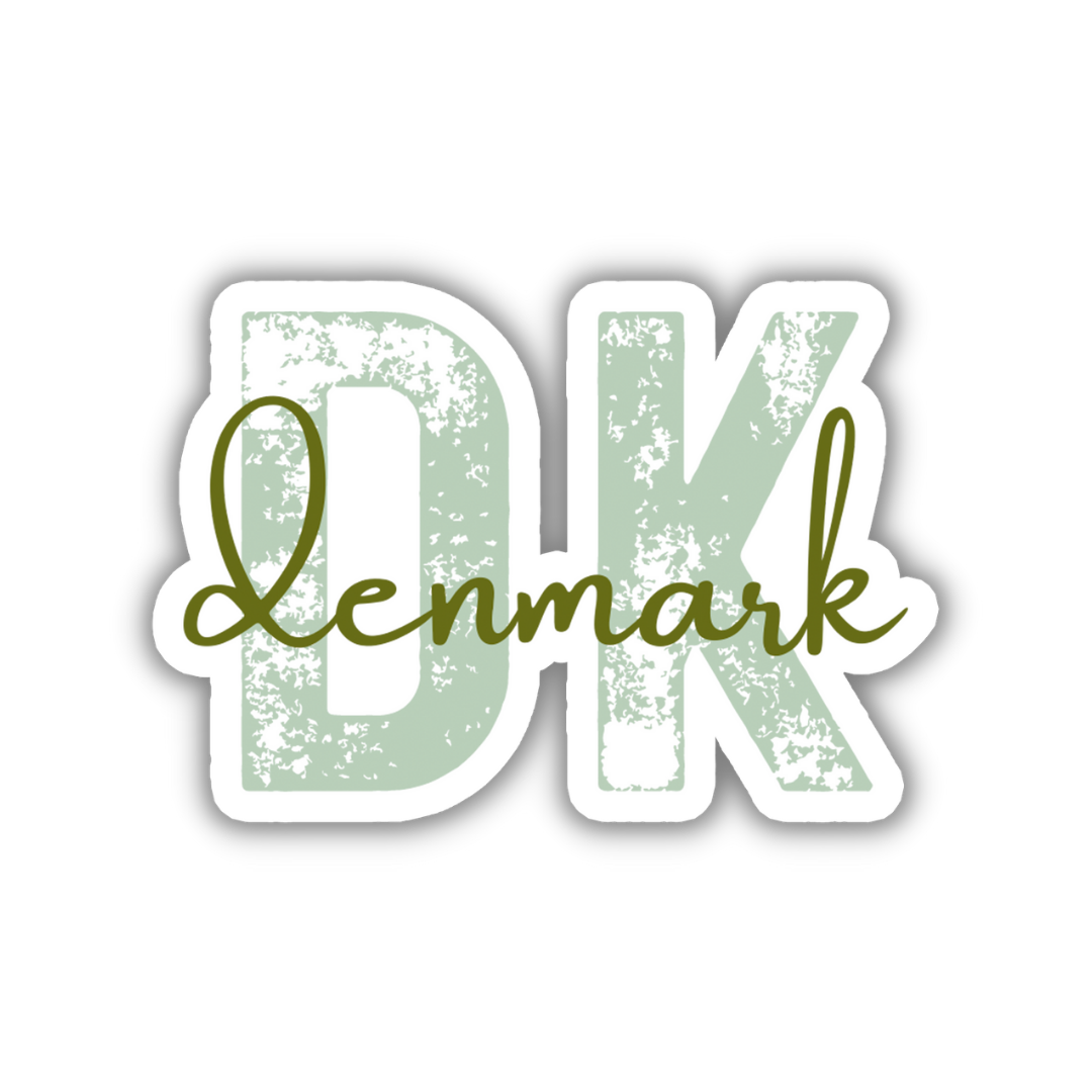 Denmark Country Code Sticker