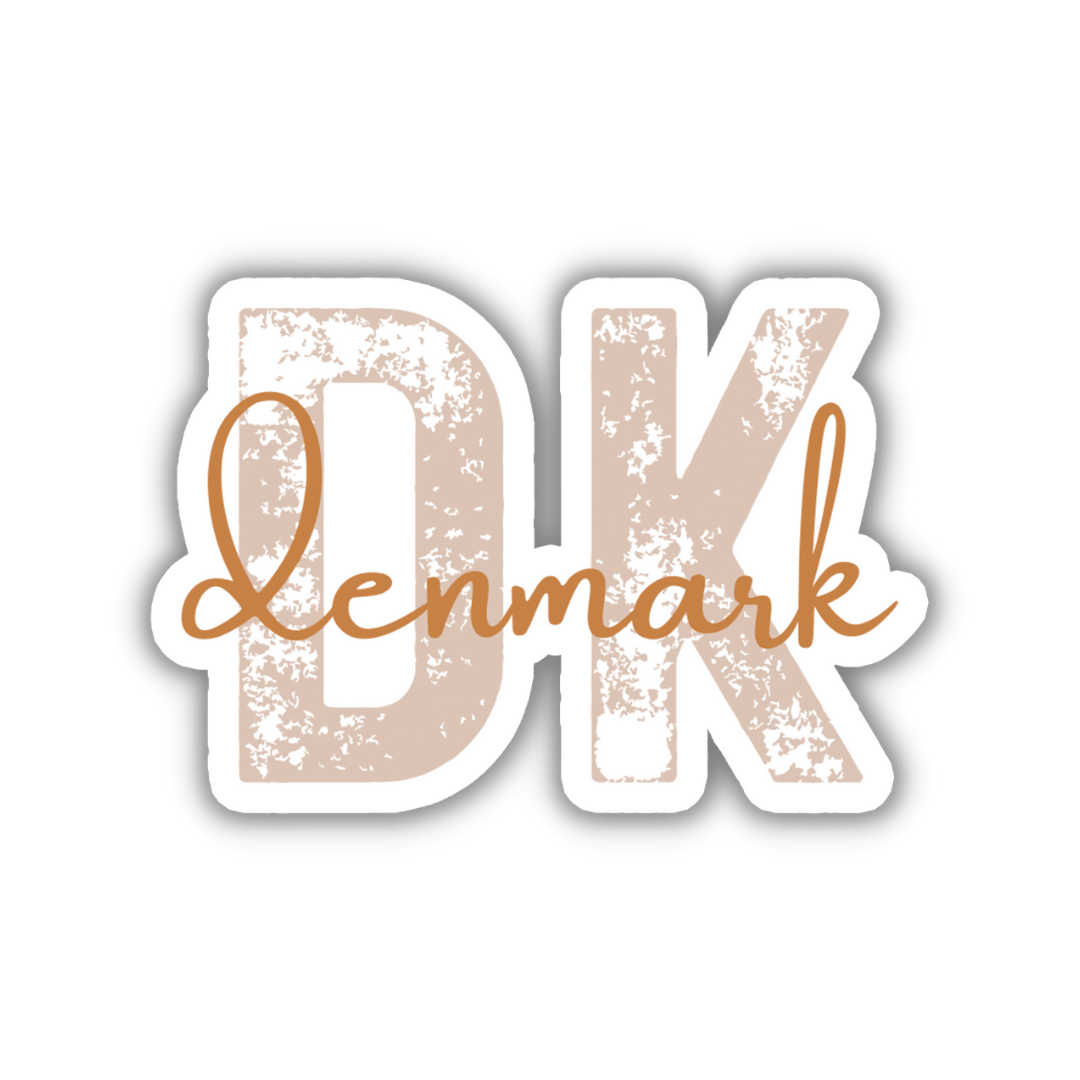 Denmark Country Code Sticker