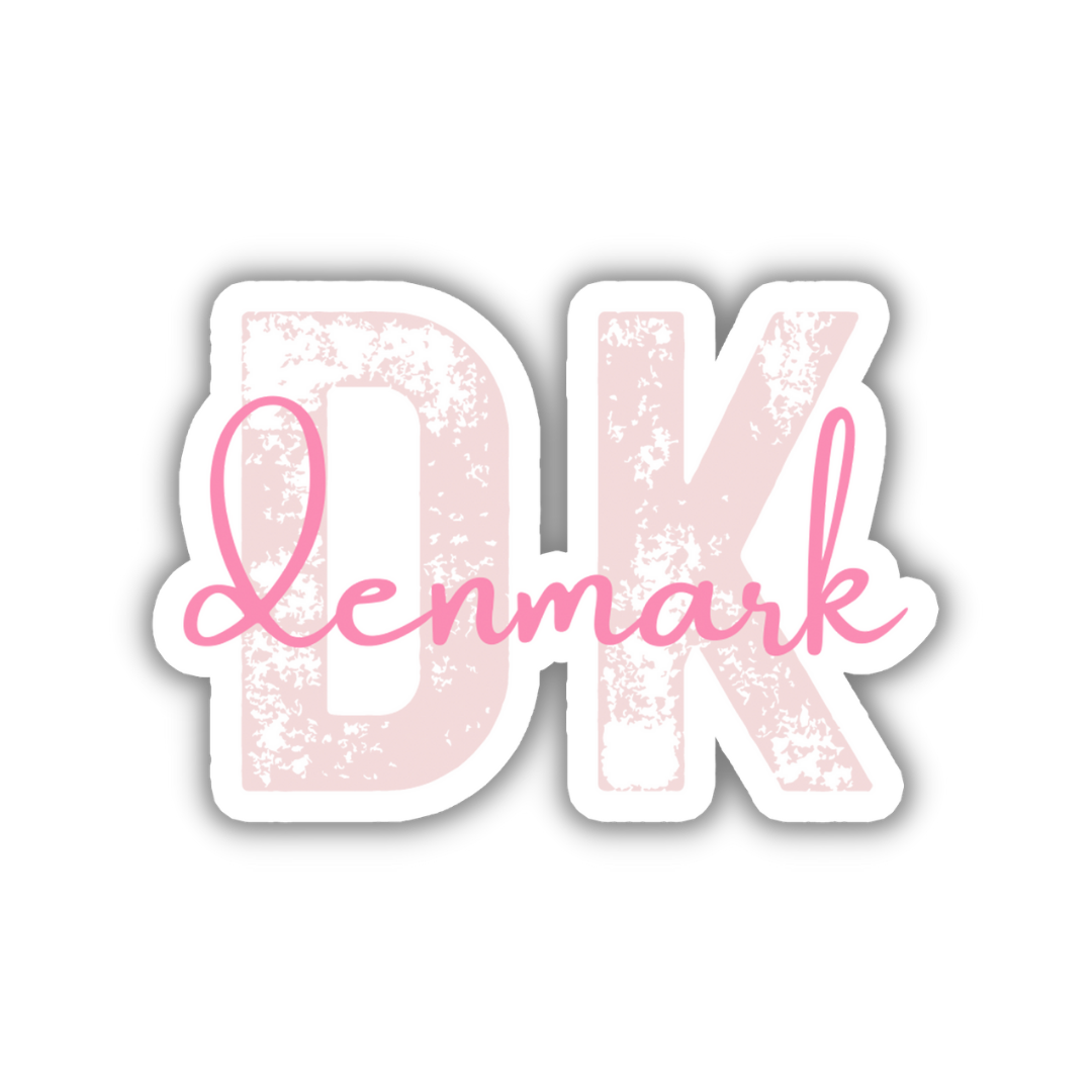 Denmark Country Code Sticker