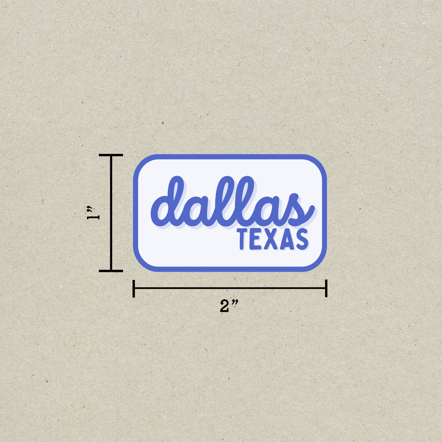Dallas, Texas Retro Travel Sticker – Colorful Vinyl Decal for Laptop, Water Bottle & Luggage