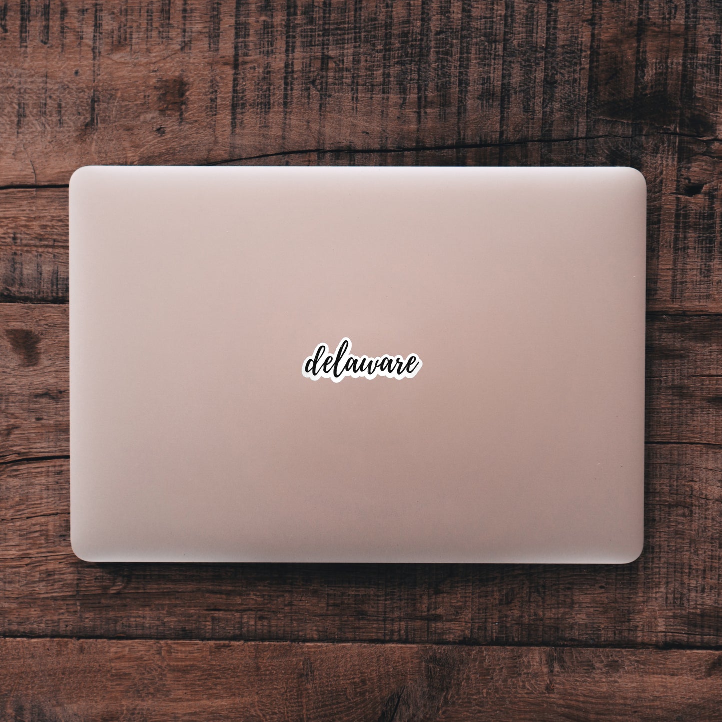 Delaware Cursive Sticker