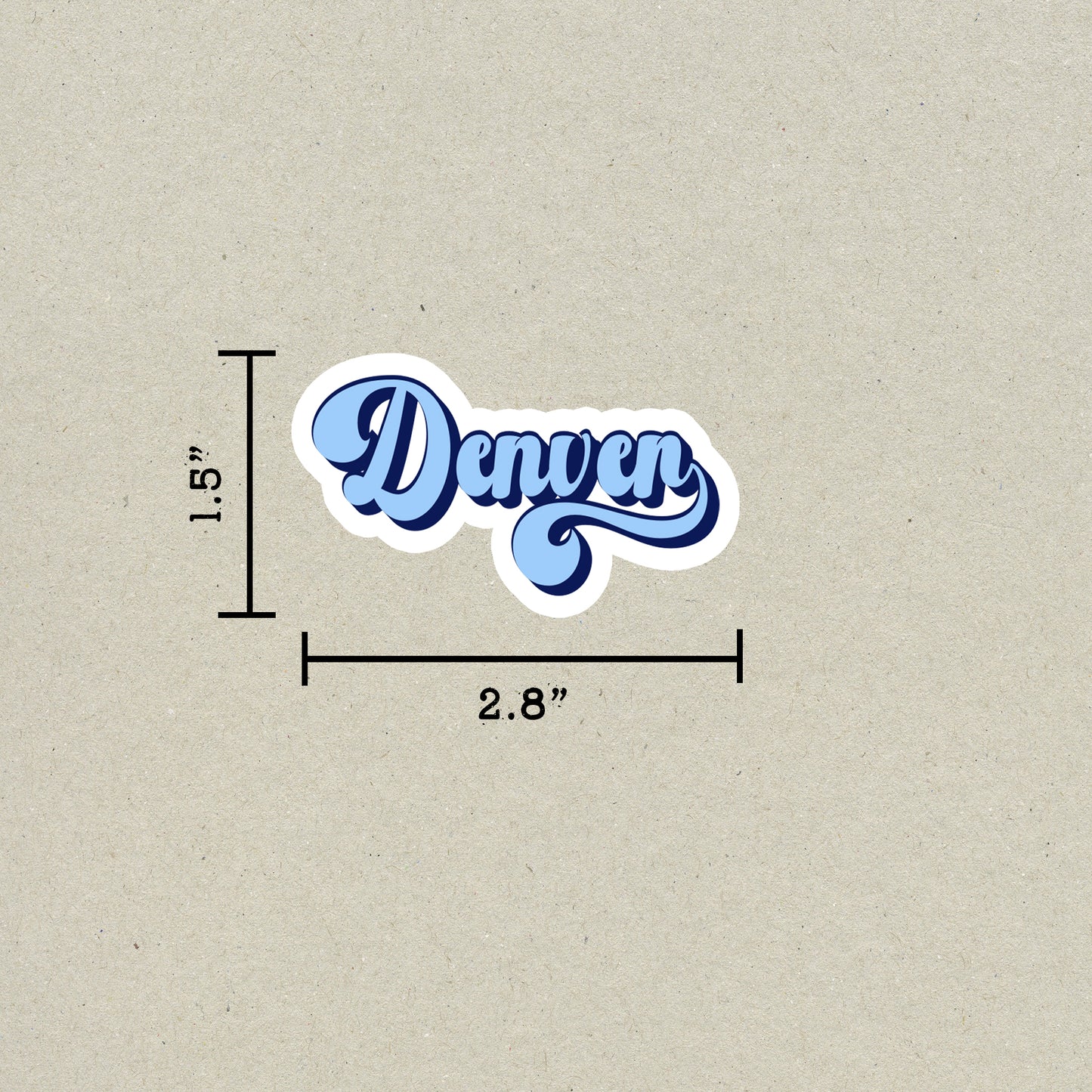 Denver Vintage Sticker