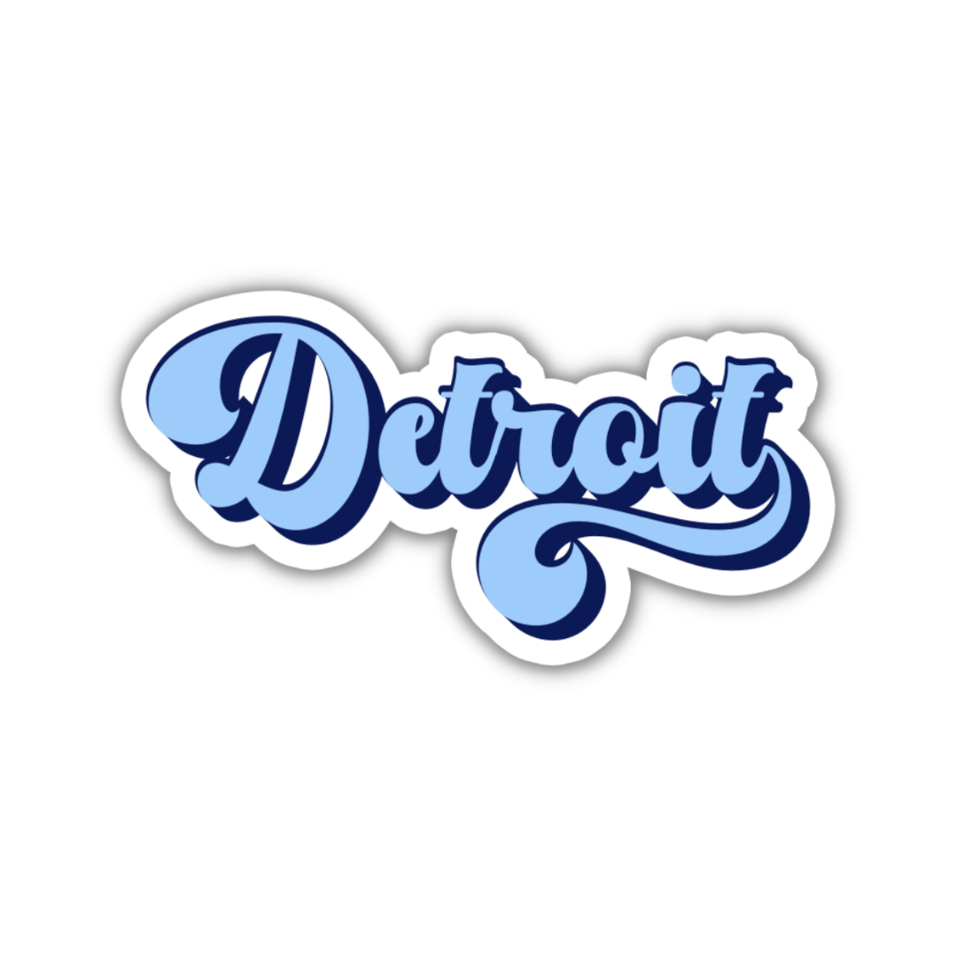 Detroit Vintage Sticker