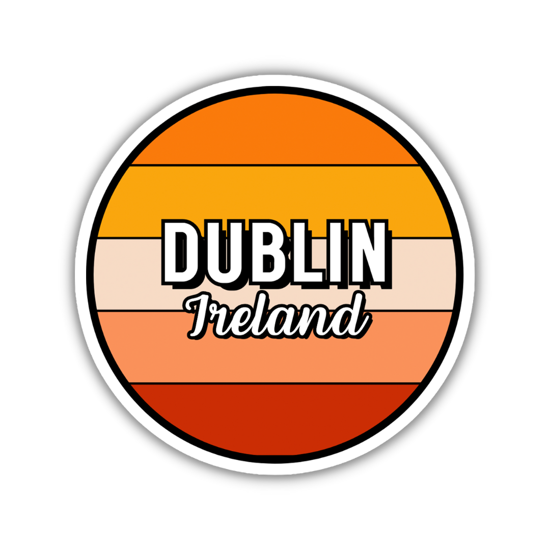 Dublin, Ireland Circle Sticker