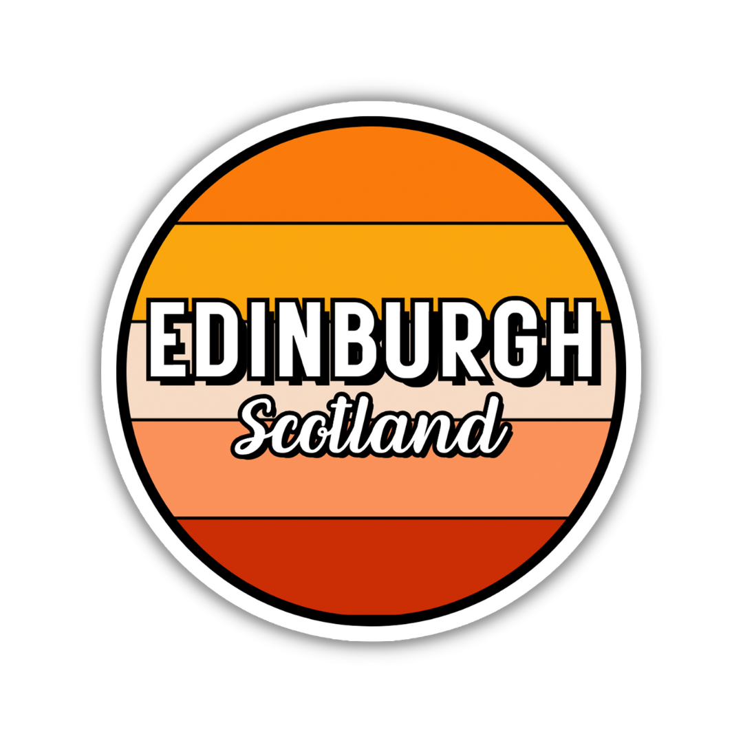 Edinburgh, Scotland Circle Sticker