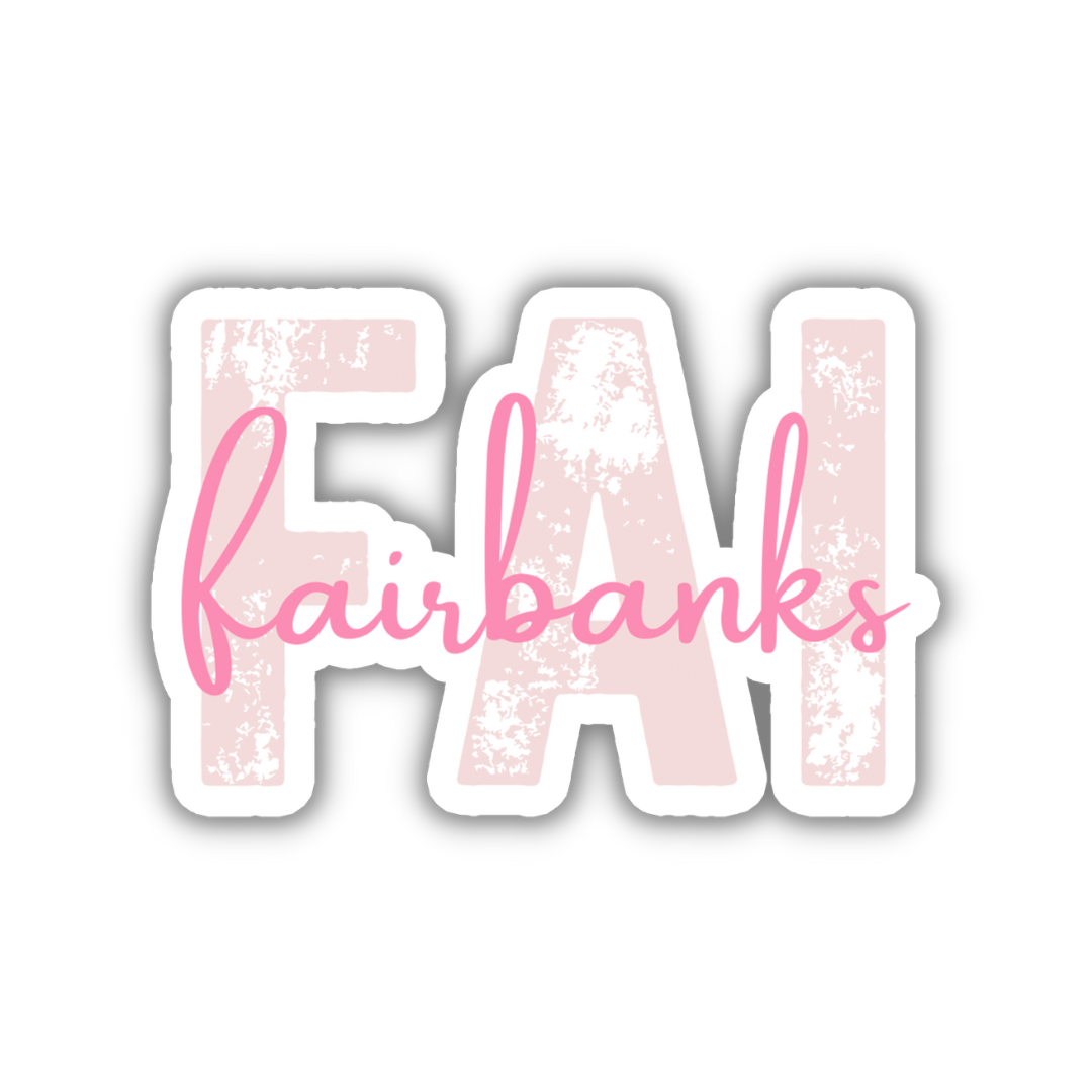 FAI Fairbanks Airport Code Sticker