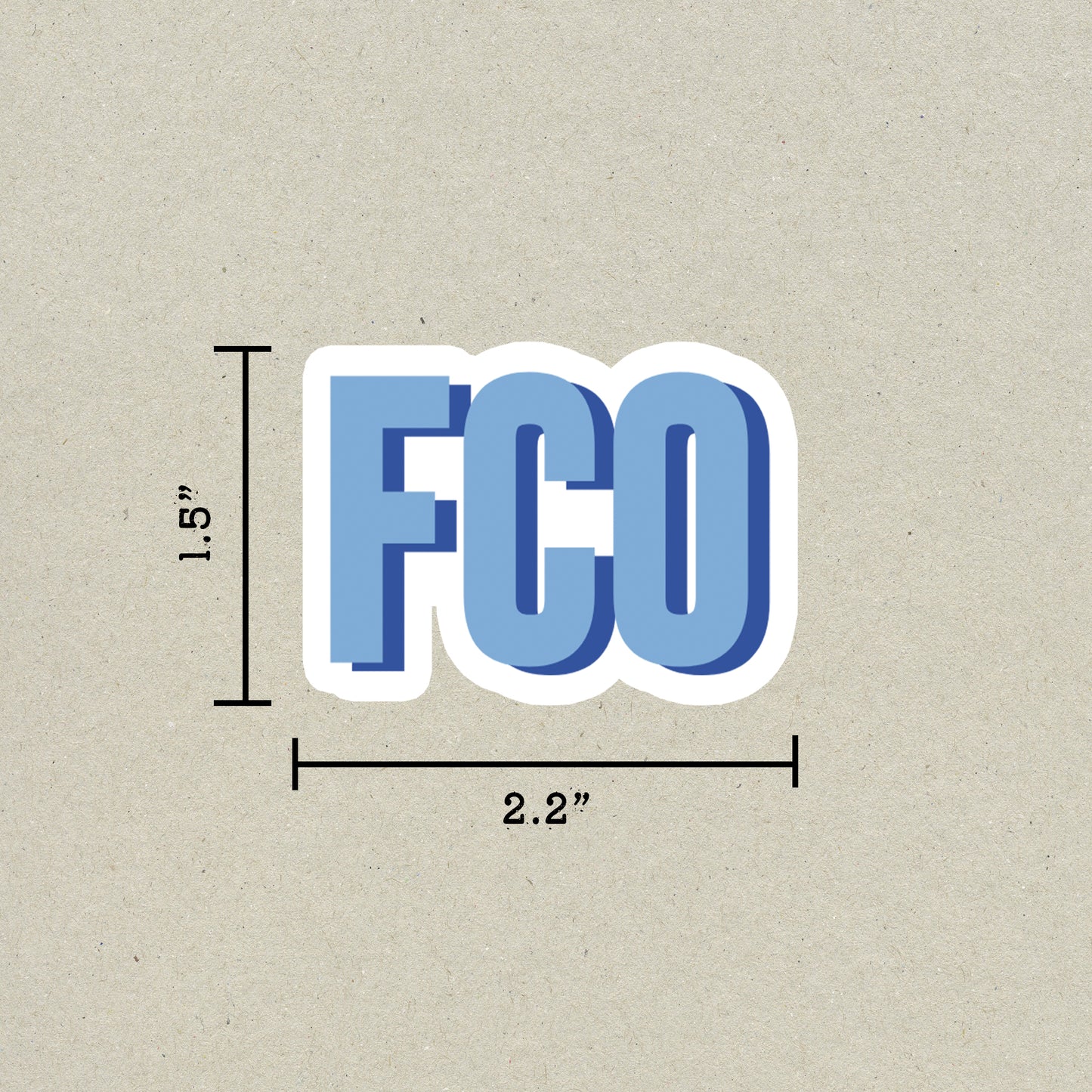 FCO Double Layered Sticker