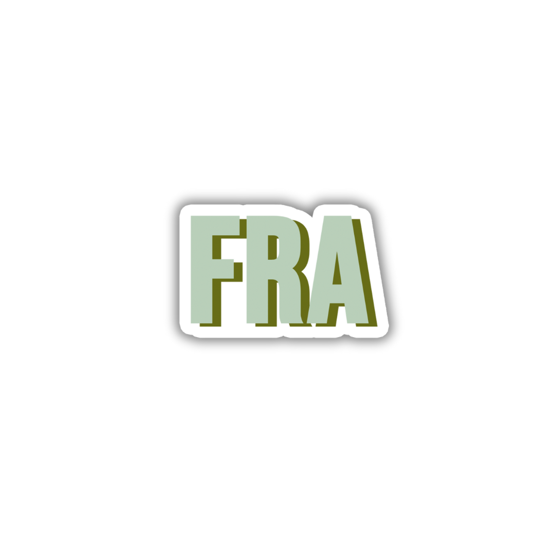 FRA Double Layered Sticker