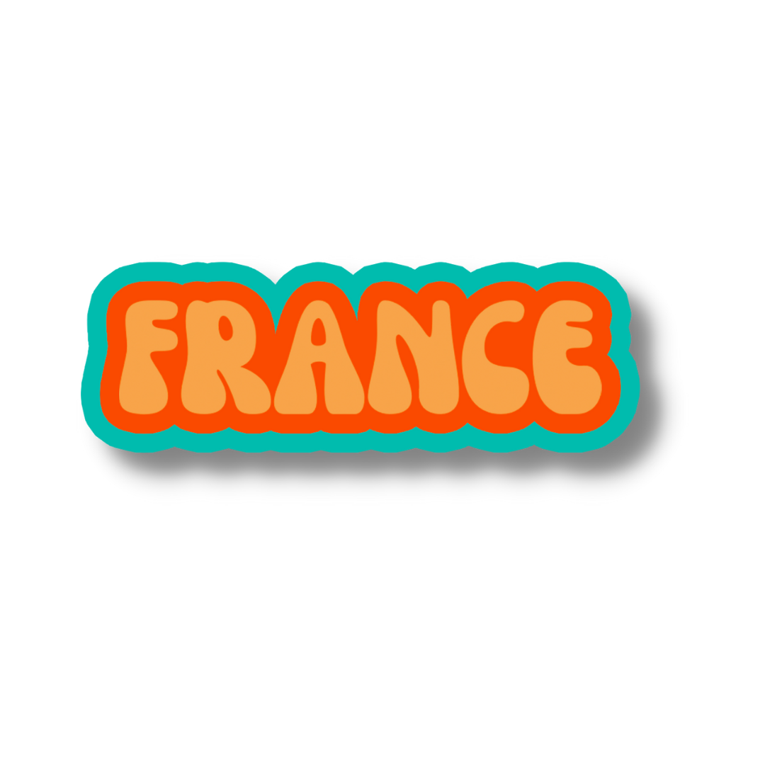 France Cloud Sticker