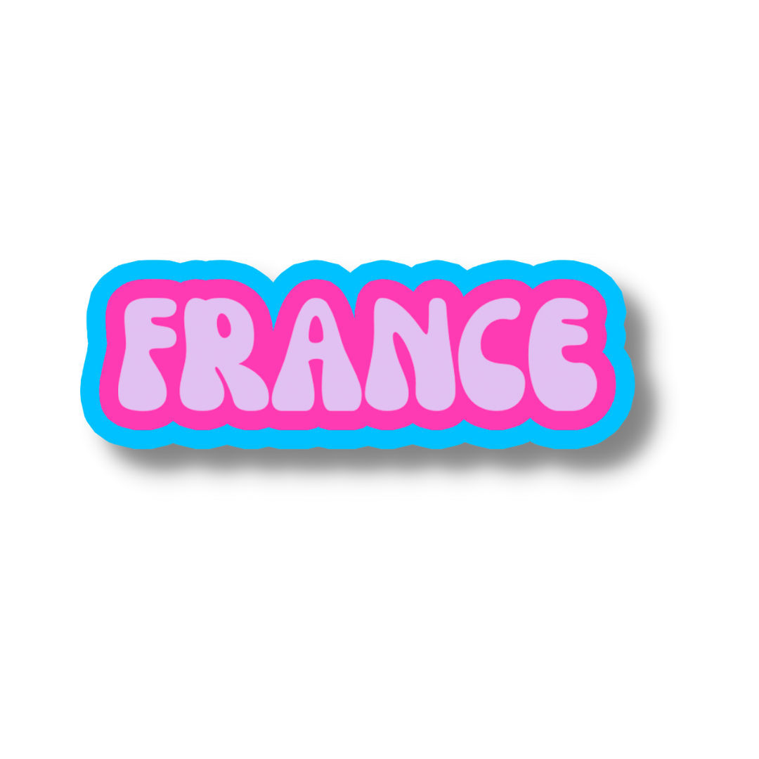 France Cloud Sticker