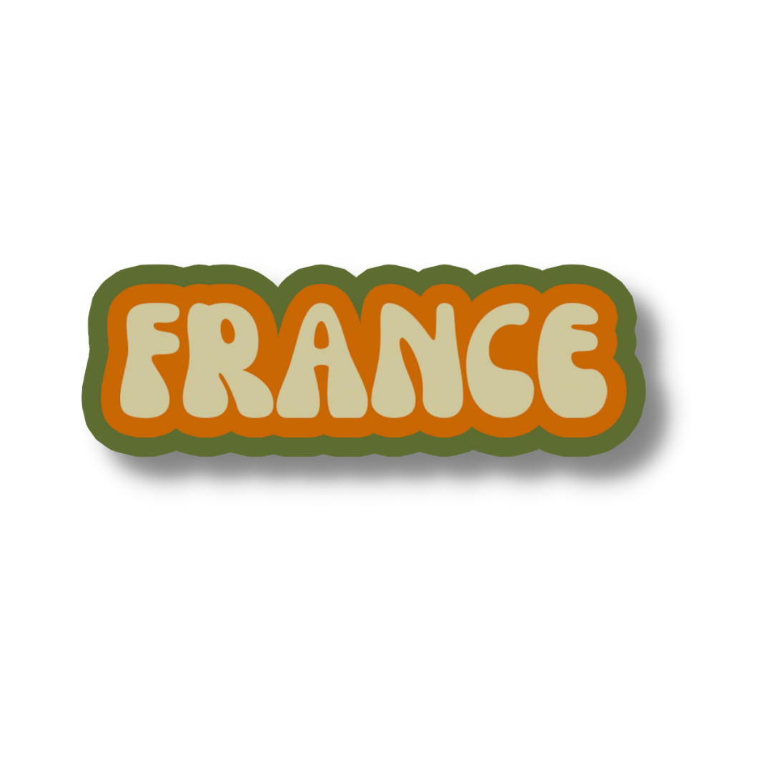 France Cloud Sticker