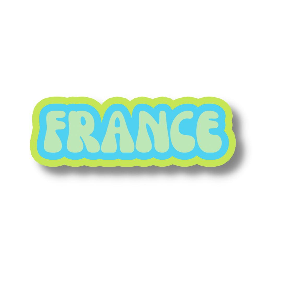 France Cloud Sticker