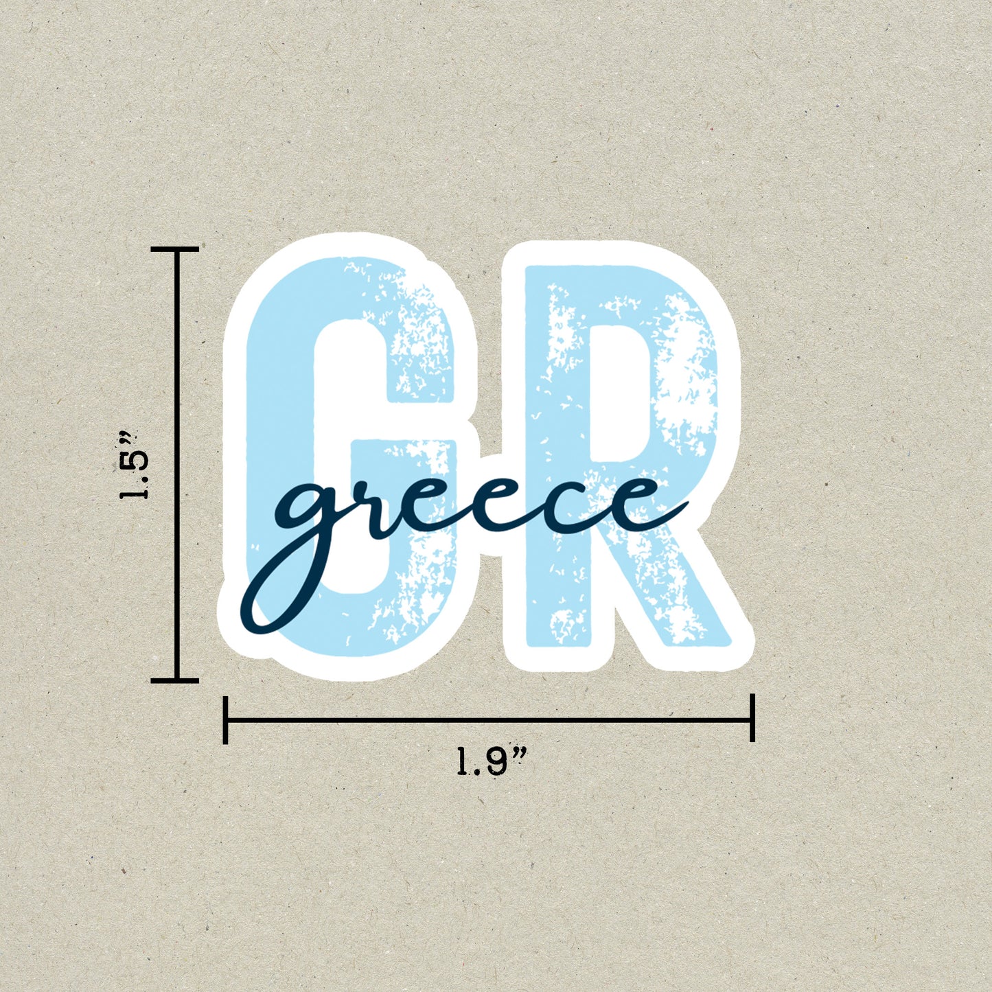 Greece Country Code Sticker