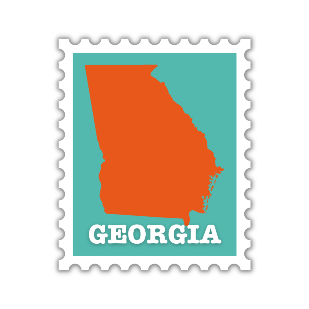 Georgia Stamp Sticker