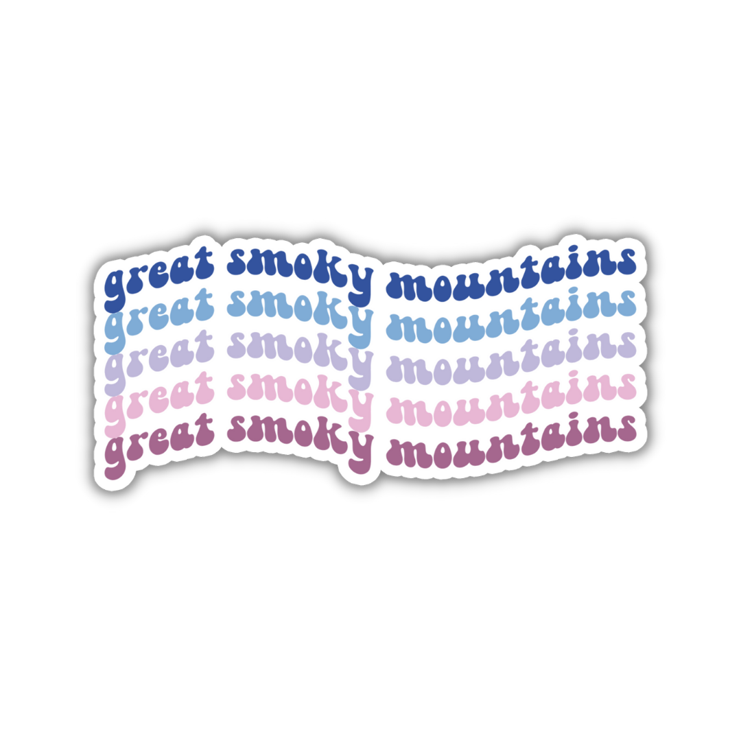 Great Smoky Mountains National Park Retro Sticker
