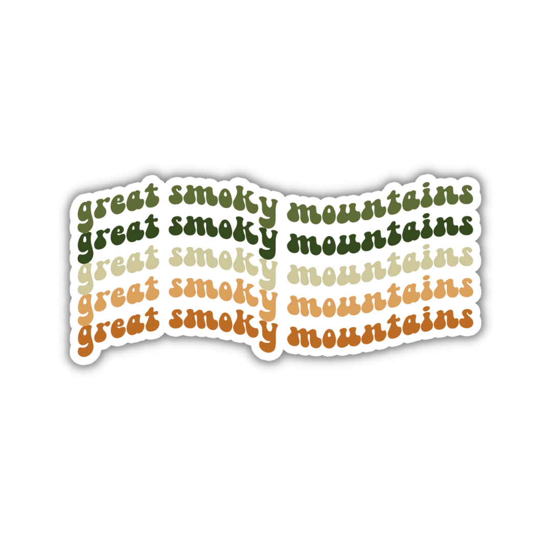 Great Smoky Mountains National Park Retro Sticker